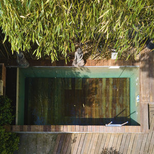 Verstellbarer Schwimmbeckenboden / Holz