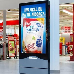 bodenstehende Reklametafel