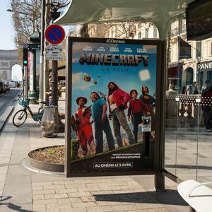 bodenstehende Reklametafel