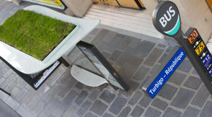 Metall-Buswartehalle 1