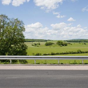 Stahlleitplanke