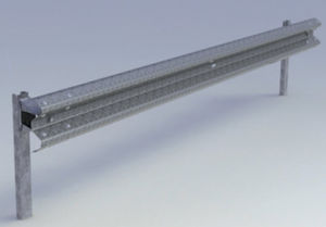 Stahlleitplanke 1