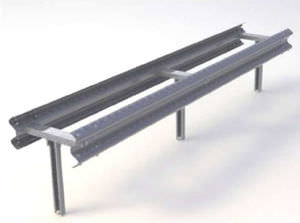 Stahlleitplanke
