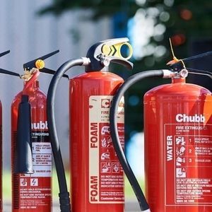 Edelstahl-Feuerlöscherständer
