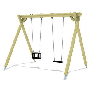 Holzschaukel