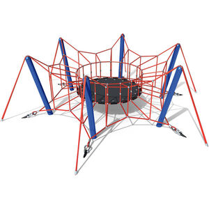 Klettergerüst mit Trampolin / für Spielplätze