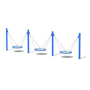 Metallschaukel / multipel / für Spielepark / behindert