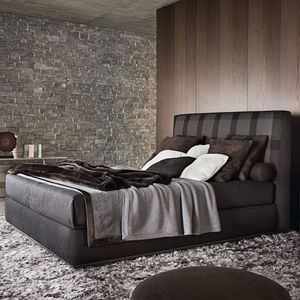 Doppelbett / modern / Polster / Baumwolle