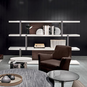 wandmontiertes Regal / modern / Holz / lackiertes Holz