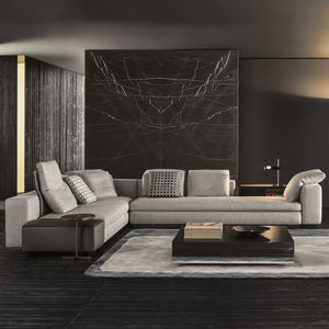 Modulsofa / modern / Stoff / Leder