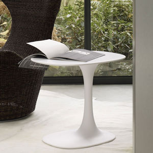 moderner Beistelltisch / Cristalplant® / oval / Garten