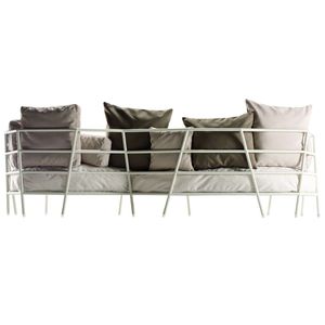 modernes Sofa / Garten / Acrylgewebe / Stahl