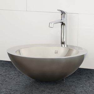 Unterbauwaschbecken - 1201 - Deco Lav - rund / Edelstahl / modern