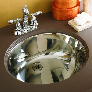 Unterbauwaschbecken - 1201 - Deco Lav - rund / Edelstahl / modern