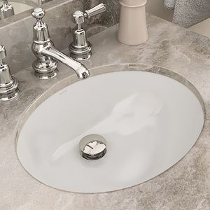 Unterbauwaschbecken / oval / Keramik / modern