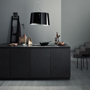 wandmontierter Dunstabzug / Insel / mit integrierter Beleuchtung / originelles Design