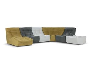 Modulsofa / originelles Design / Stoff / 5 Plätze