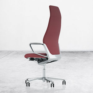 moderner Chefsessel / Aluminium / drehbar / sternförmiger Fuß