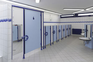 Sanitärkabine für Toilette / für Kindergarten