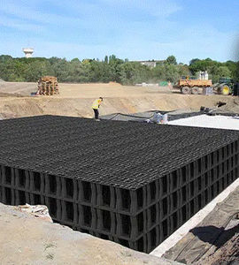 Boxsystem zur Regenwasserversickerung / für Becken