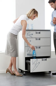 Service-Serviertisch / Büro / Objektmöbel / für EDV