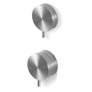 Einhebelmischer für Duschen / wandmontiert / Edelstahl / thermostatisch