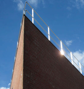 Aluminium-Geländer / mit Stangen / Außenbereich / für Balkon