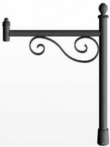 Tragarm für Straßenlaternenpfähle / Aluminium 1