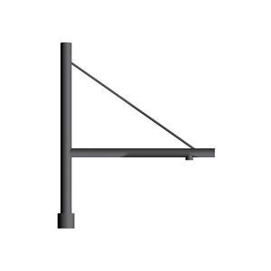 Tragarm für Straßenlaternenpfähle / aus feuerverzinktem Stahl 1