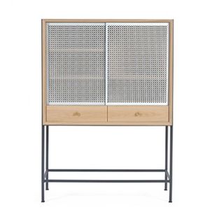 hochbeiniges Sideboard / modern / aus MDF / Metall