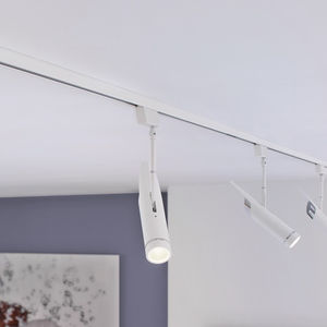 LED-Schienenleuchte / rund / Aluminium / Objektmöbel