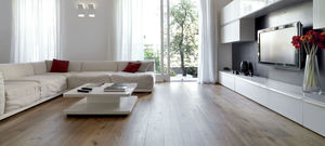 Flexible Fliese / Innenraum / für Fußböden / Vinyl / glatt