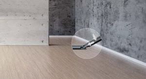 Flexible Fliese / Innenraum / für Fußböden / PVC / poliert