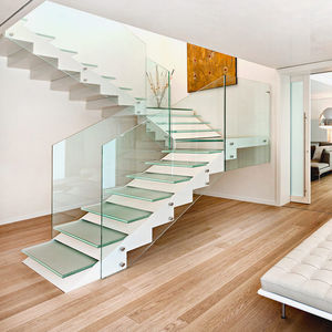 halbgewendelte Treppe