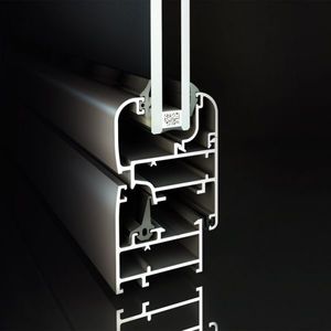 Aluminium-Türprofil / mit Wärmedämmung