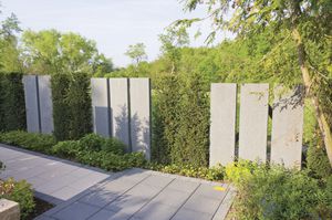 Gartenzaun / Platten / Beton