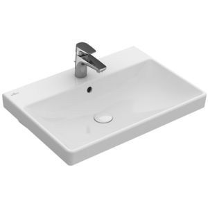 Einbauwaschbecken / rechteckig / Keramik / modern