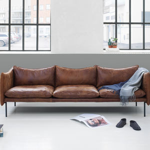 braunes Sofa