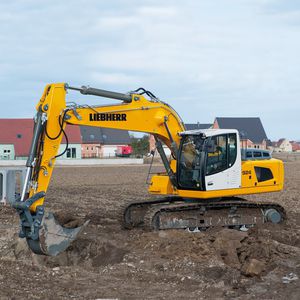 Bagger auf Raupen