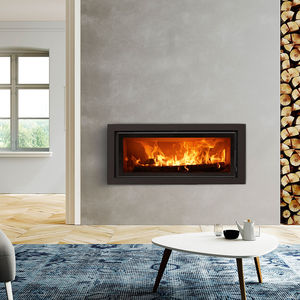 Geschlossene Feuerstelle / Holz / 1 Sichtseite / Gusseisen