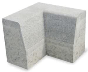 Garten-Randstein / Bordstein / Beton / eckig