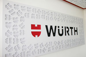 wandmontierte Akustikplatte