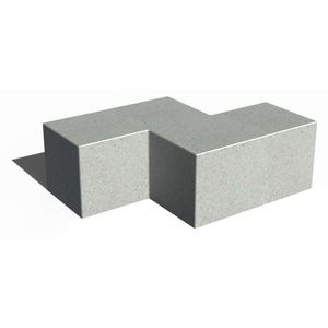 Bank für den öffentlichen Raum / minimalistisches Design 1