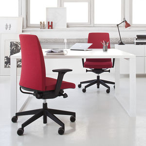 moderner Bürosessel / Stoff / Aluminium / höhenverstellbar