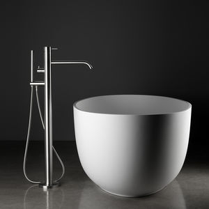 Einhebelmischer für Duschen / für Badewanne / bodenstehend / Edelstahl