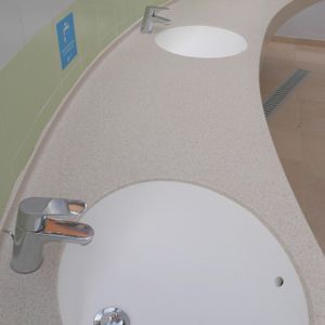 Quadratische Duschwanne - KERROCK - zum Aufstellen / Verbundwerkstoff