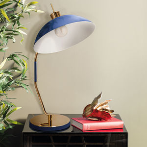 Tischlampe / modern / Messing / Glas