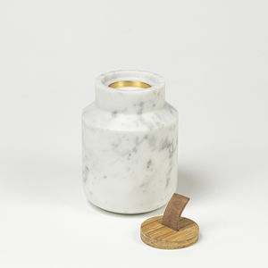 Carrara-Marmor-Kerzenhalter