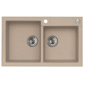 Doppelbeckenspüle - VISION 40 - Alveus - Abtropfflächen / Edelstahl