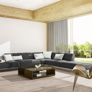 einfarbige Gardine 1